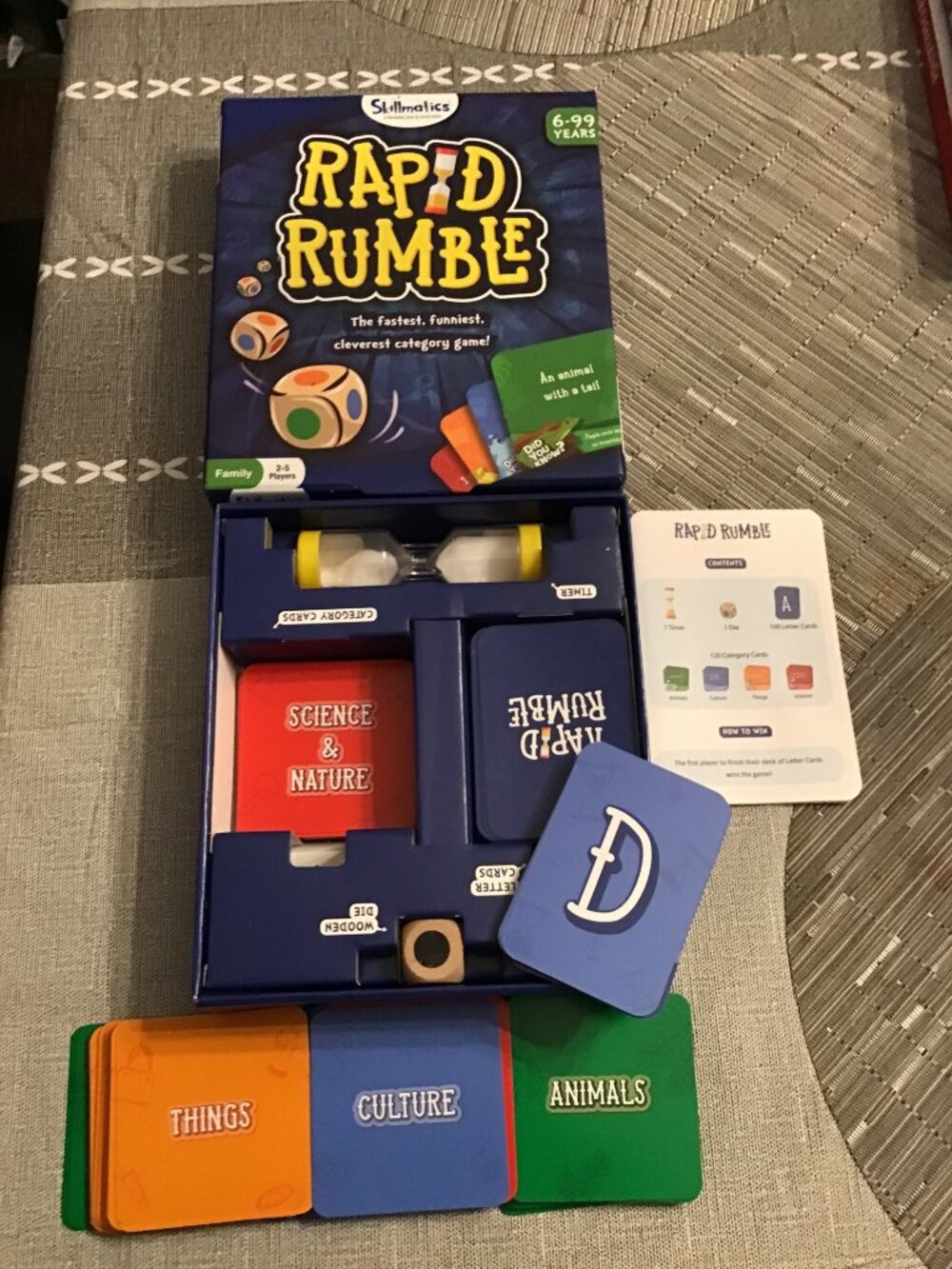 Skillmatics Rapid Rumble Category Card Game--Great Shape